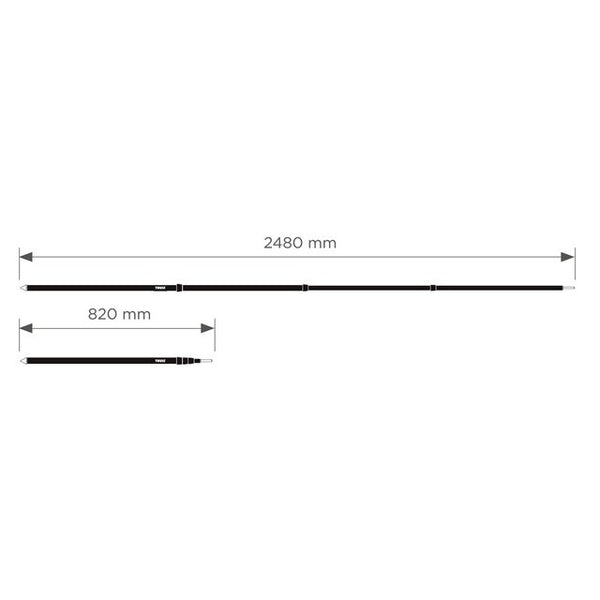 Wandpaneele THULE Subsola für Vans - 200 cm - 5