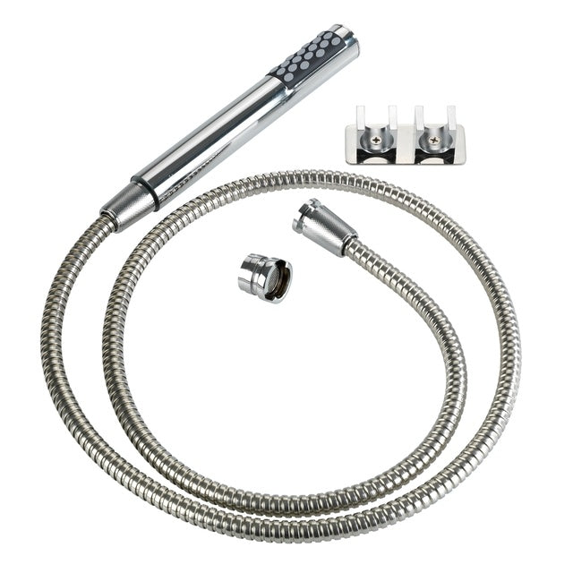 Waschbecken-Brause mit DUO Haken - silber