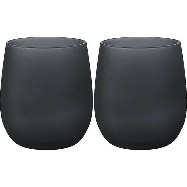 Wasserglas Brunner 2er-Set 350 ml in Schwarz