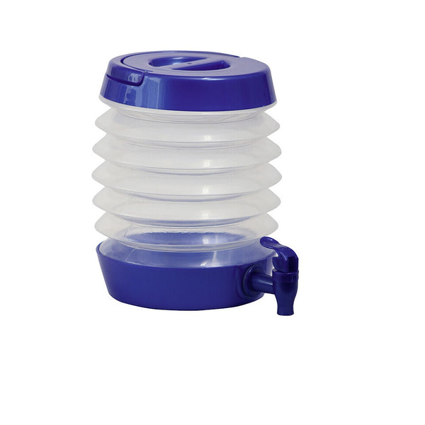 Wasserspender 3,5 l blau-transparent für Camping
