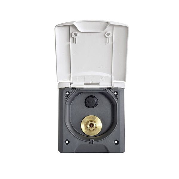 Wassersteckdose ABL Außendusche reinweiß RAL 9010 - 3