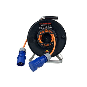 Weingärtner Kabeltrommel CEE 25 m H07RN-F 16 A Thermoschutz 220–230 V - 2
