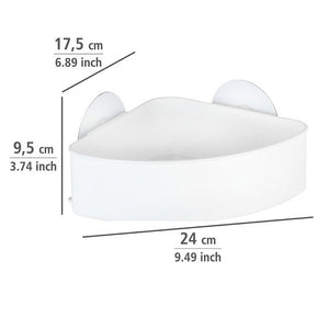 WENKO Osimo Eckablage Static-Loc, weiß - 2