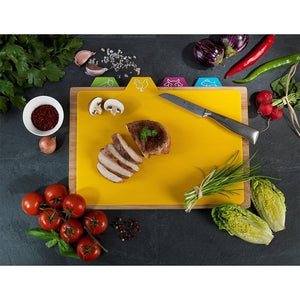 WENKO Schneidbrett-Set 5-tlg. Bambus, braun