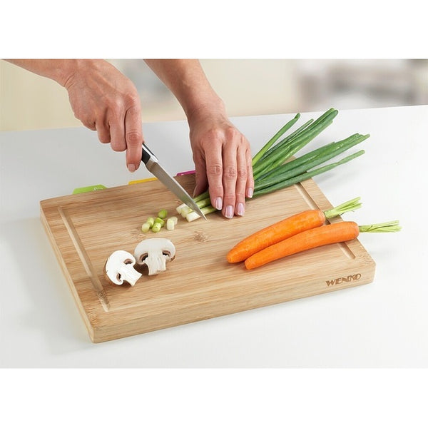 WENKO Schneidbrett-Set 5-tlg. Bambus, braun - 8