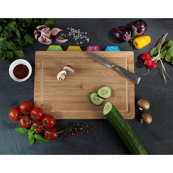 WENKO Schneidbrett-Set 5-tlg. Bambus, braun - 10