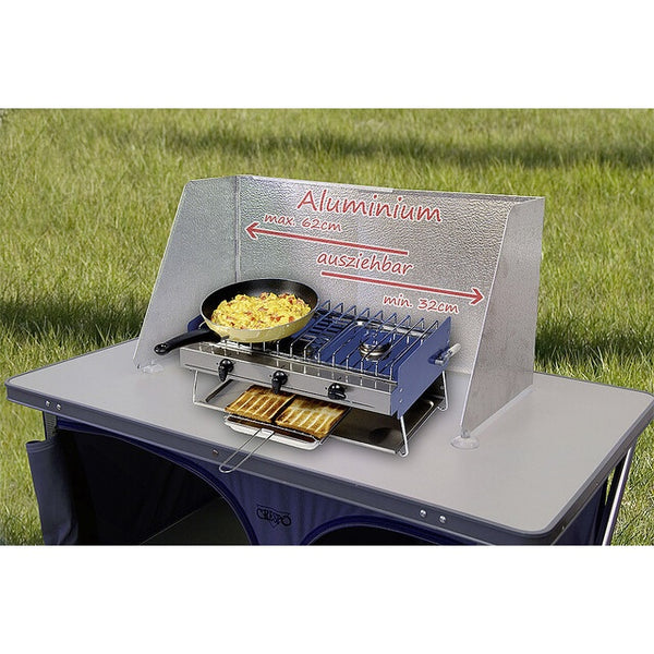 Windschutz für Grill und Kocher | Alu, 38-60 cm