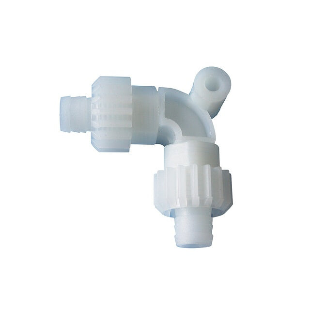 Winkel-Bogen 90° M15 x1,5 mit Muttern – 10 mm