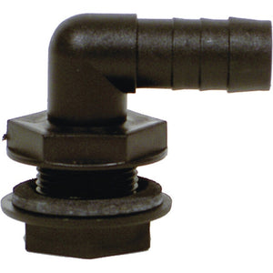 Winkel-Einschraubtülle 1 1/2 Zoll x 40 mm schwarz