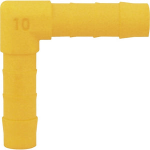 Winkel Verbinder 12 mm - Schlauchverbinder in Gelb - 2