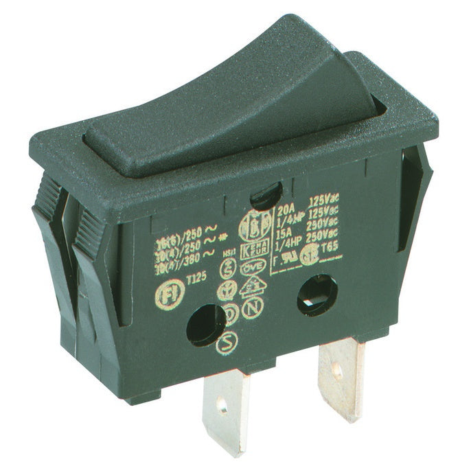 Wippenschalter 250V schwarz 1-polig – inter BÄR