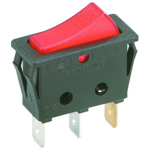 Wippenschalter schwarz 250V 1-polig