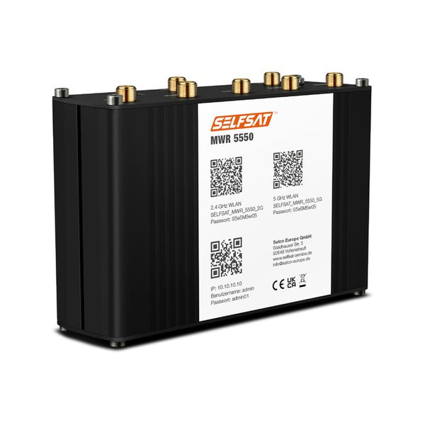 WLAN Router MWR 5550 5G mit SELFSAT Antenne weiß - 2