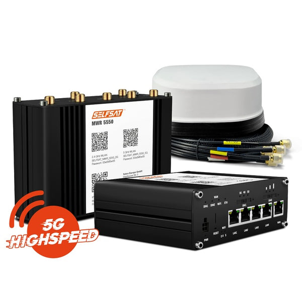 Wohnmobil-Internet-Set Starlink + SELFSAT 12/24V
