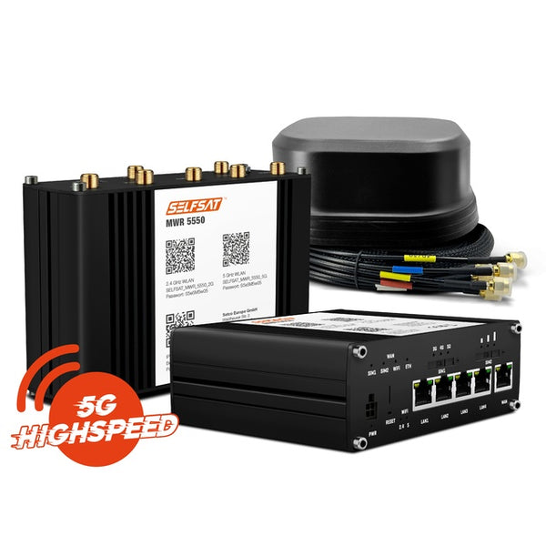Wohnmobil-Set: Starlink + SELFSAT MWR 5550 12/24V