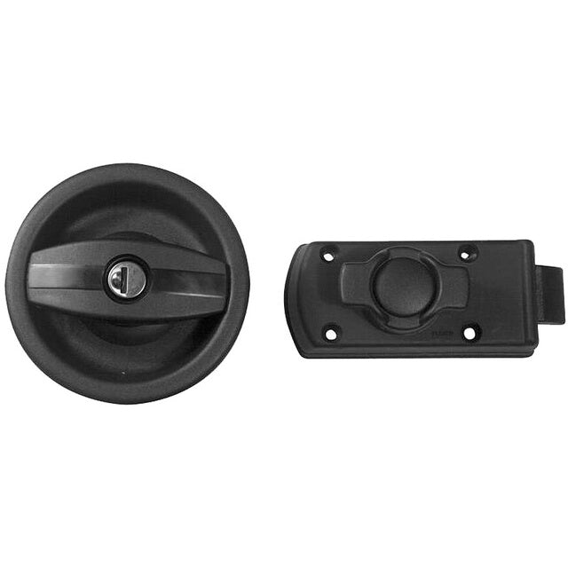 Wohnwagen Türschloss STS Oberholz - schwarz (35-39 mm)