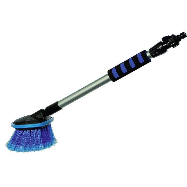 Yachticon Alu-Waschbürste Rundkopf - blau