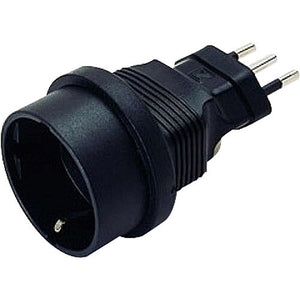 Zwischenstecker schwarz für Schukostecker - DINIC